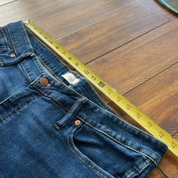 Madewell 10" High-Rise Skinny Jeans blue denim size 35 - Picture 10 of 16